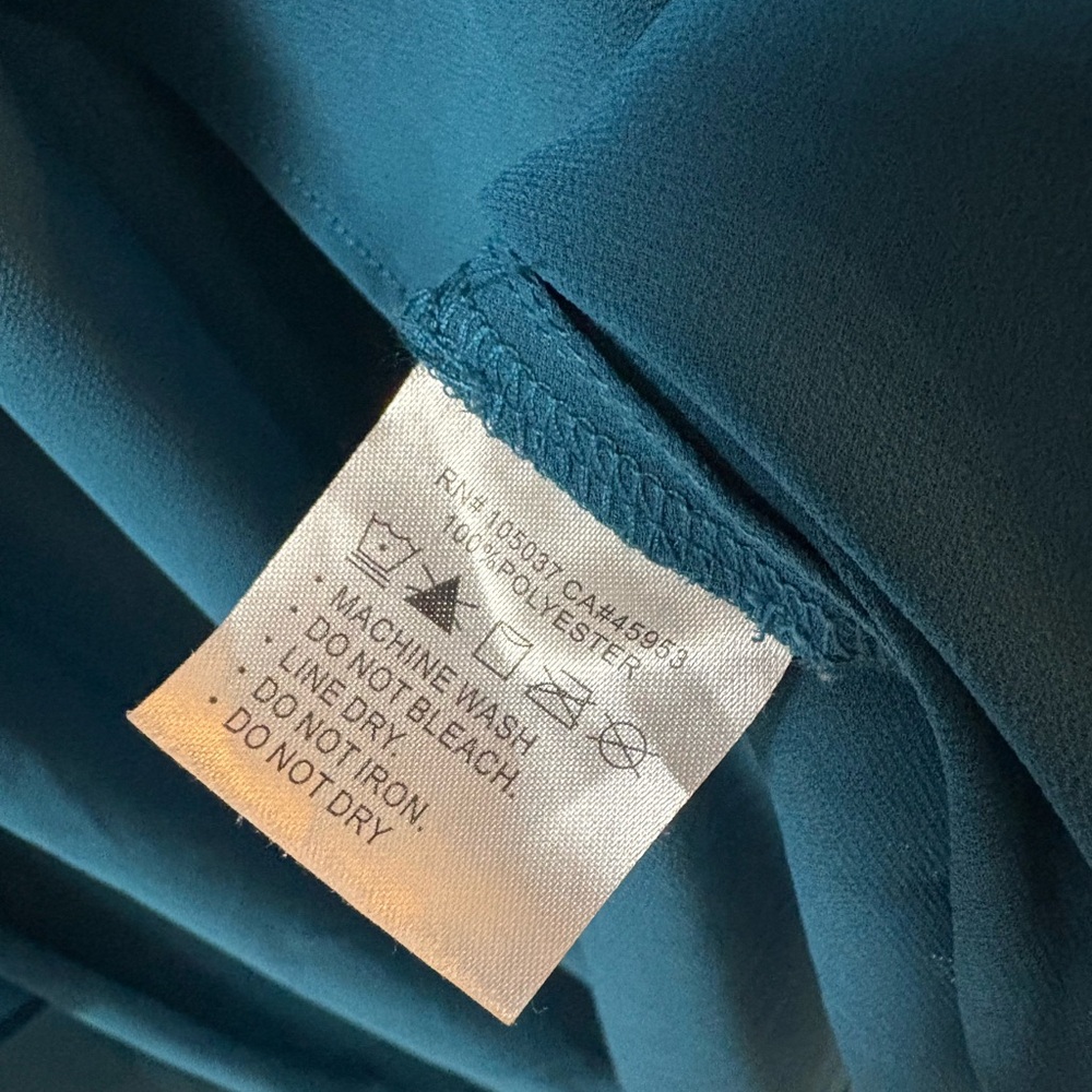 Ariat Teal Embroidered maxi shirt - Picture 6 of 6